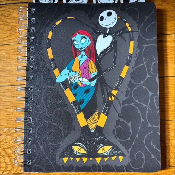 Nightmare Before Christmas Jack & Sally Tabbed Notebook - Picture 1 of 4